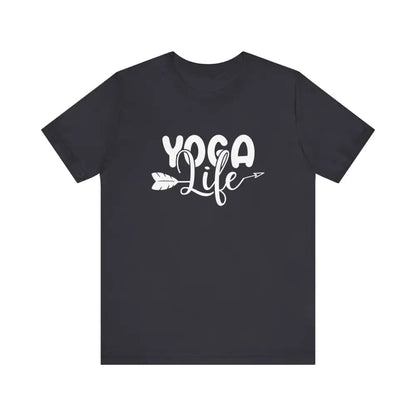 Yoga Life Unisex Jersey Short Sleeve Tee - Dark Grey / S - T-Shirt