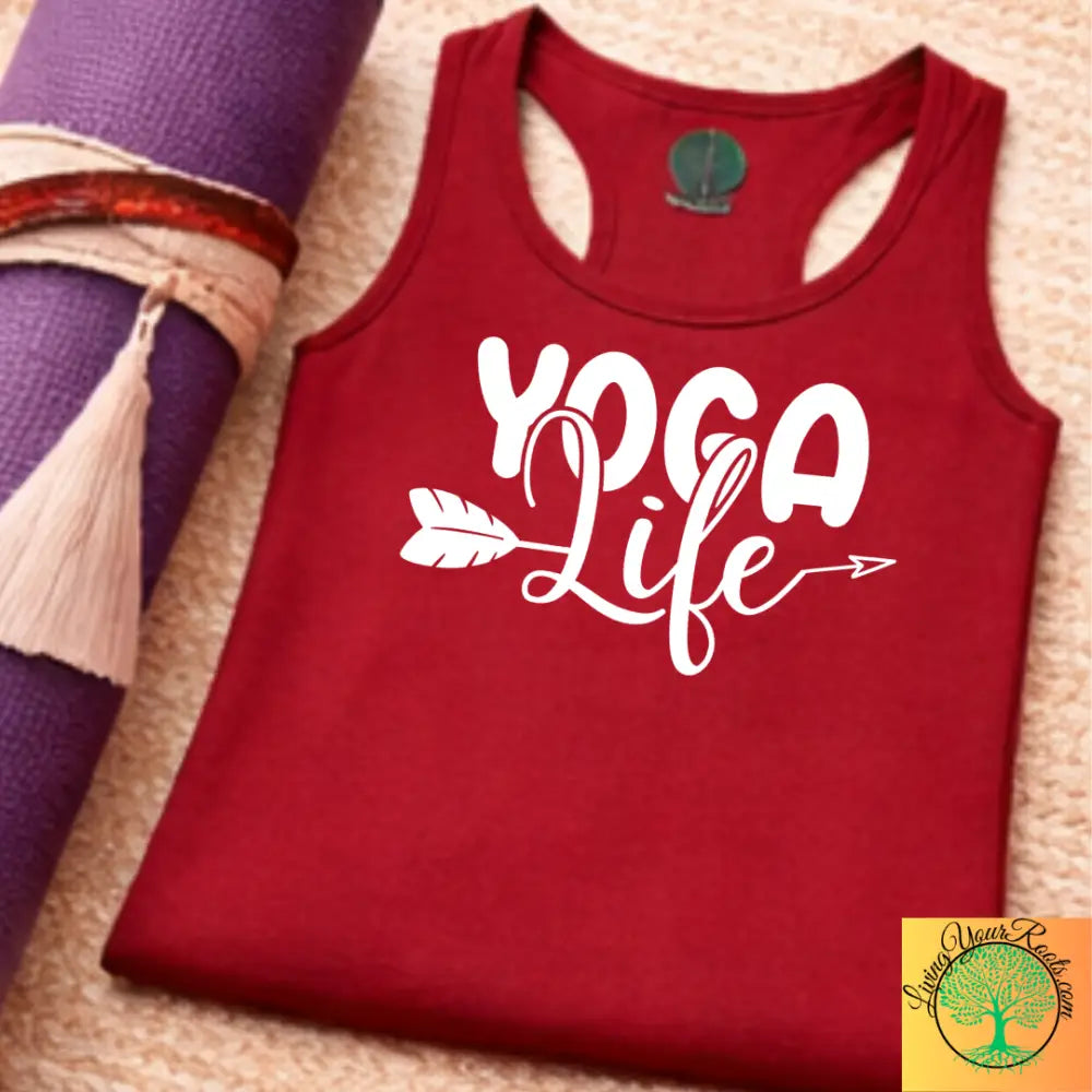 Yoga Life Women’s Racerback Tank, Comfortable Yoga Tank Top - Tank Top