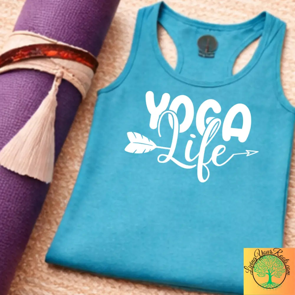 Yoga Life Women’s Racerback Tank, Comfortable Yoga Tank Top - Tank Top