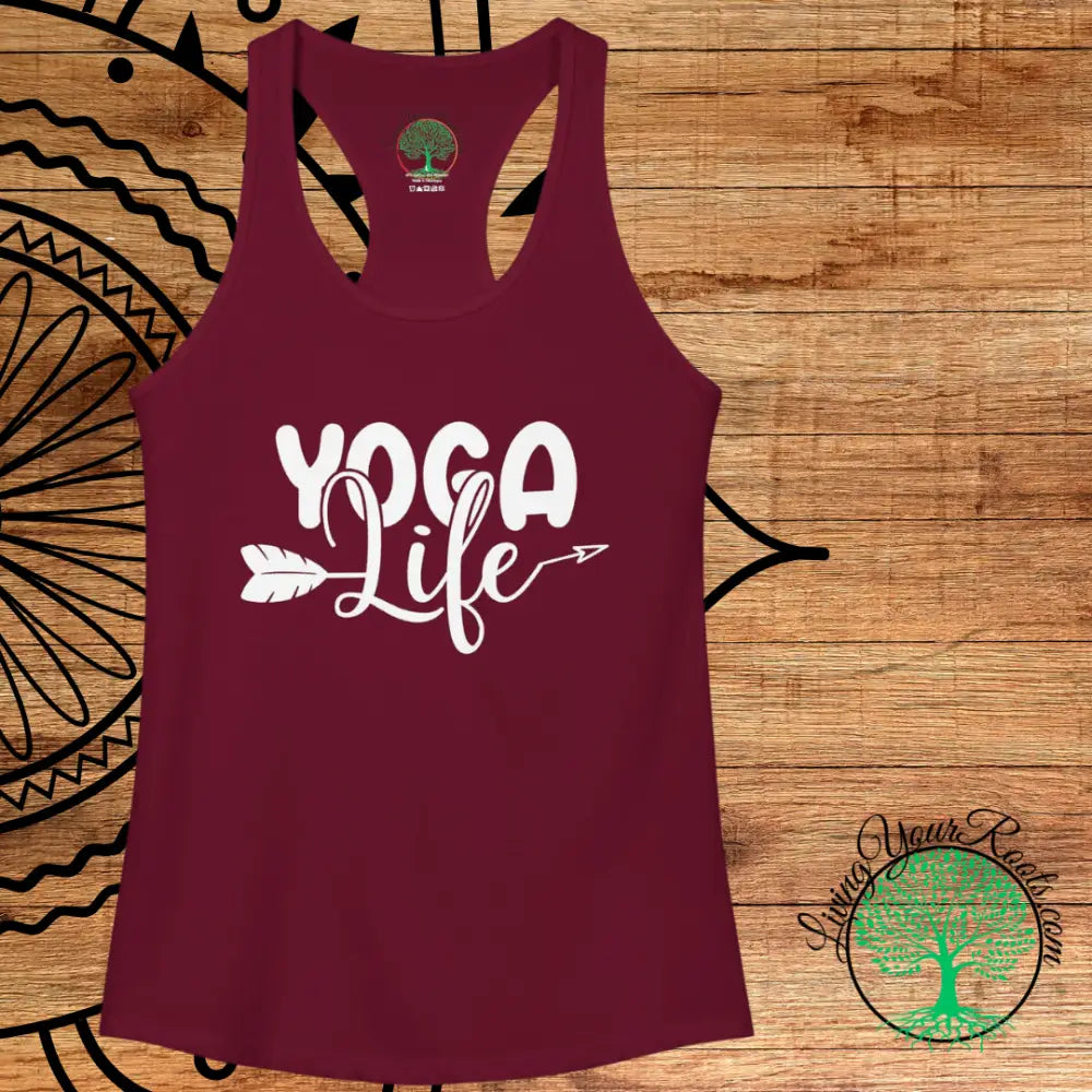 Yoga Life Women’s Racerback Tank, Comfortable Yoga Tank Top - Tank Top