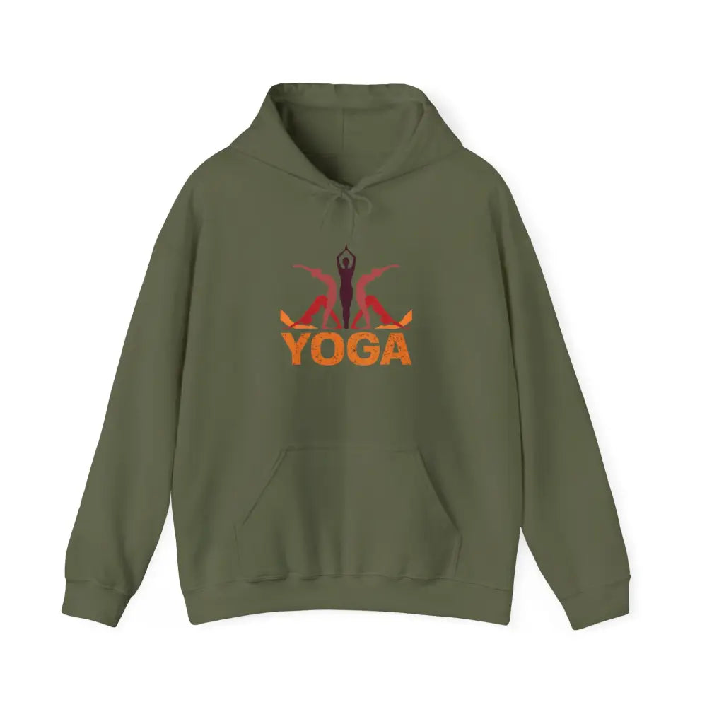 Yoga Pose Unisex Heavy Blend™ Hooded Sweatshirt - Hoodie