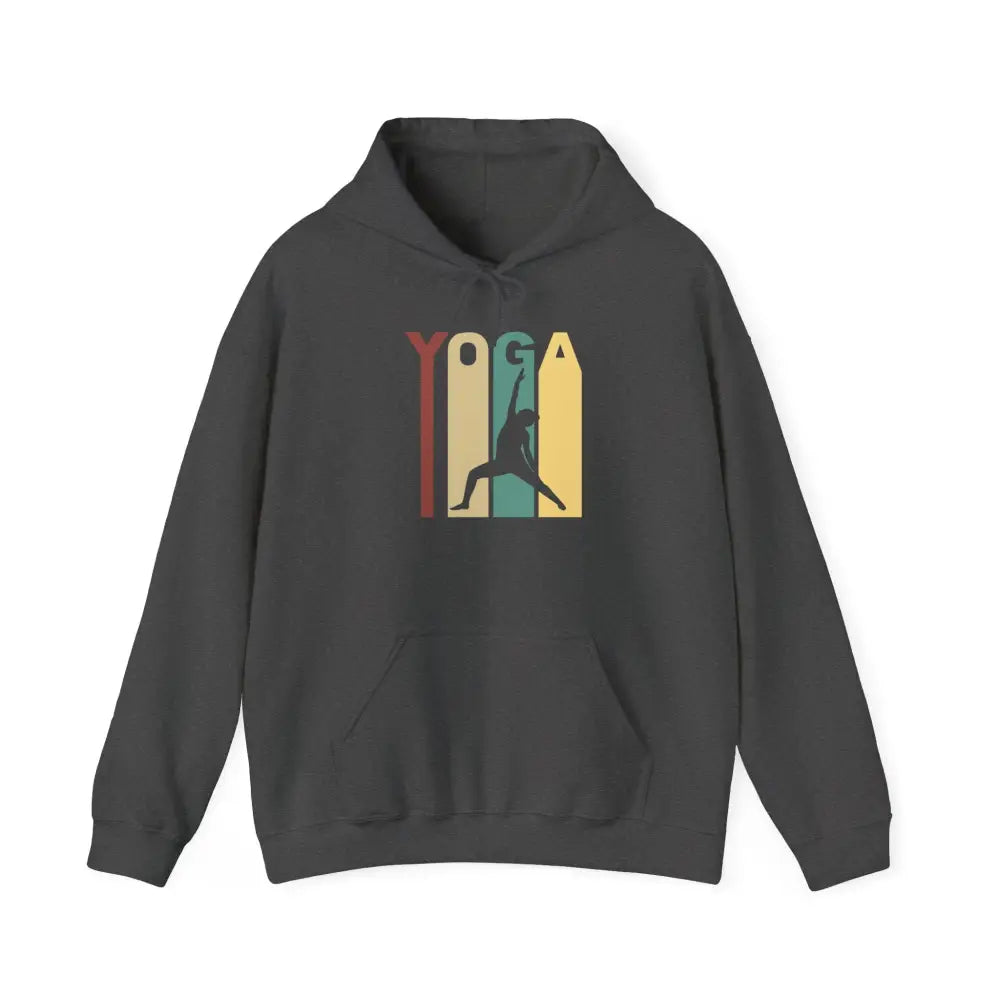 Yoga Retro Hoodie — Vintage Yoga Pose Sweatshirt - Hoodie