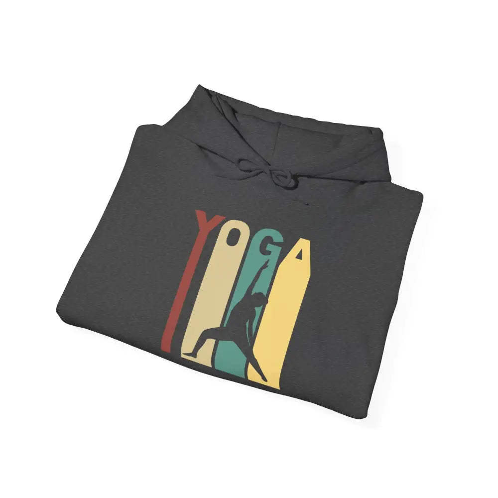 Yoga Retro Hoodie — Vintage Yoga Pose Sweatshirt - Hoodie