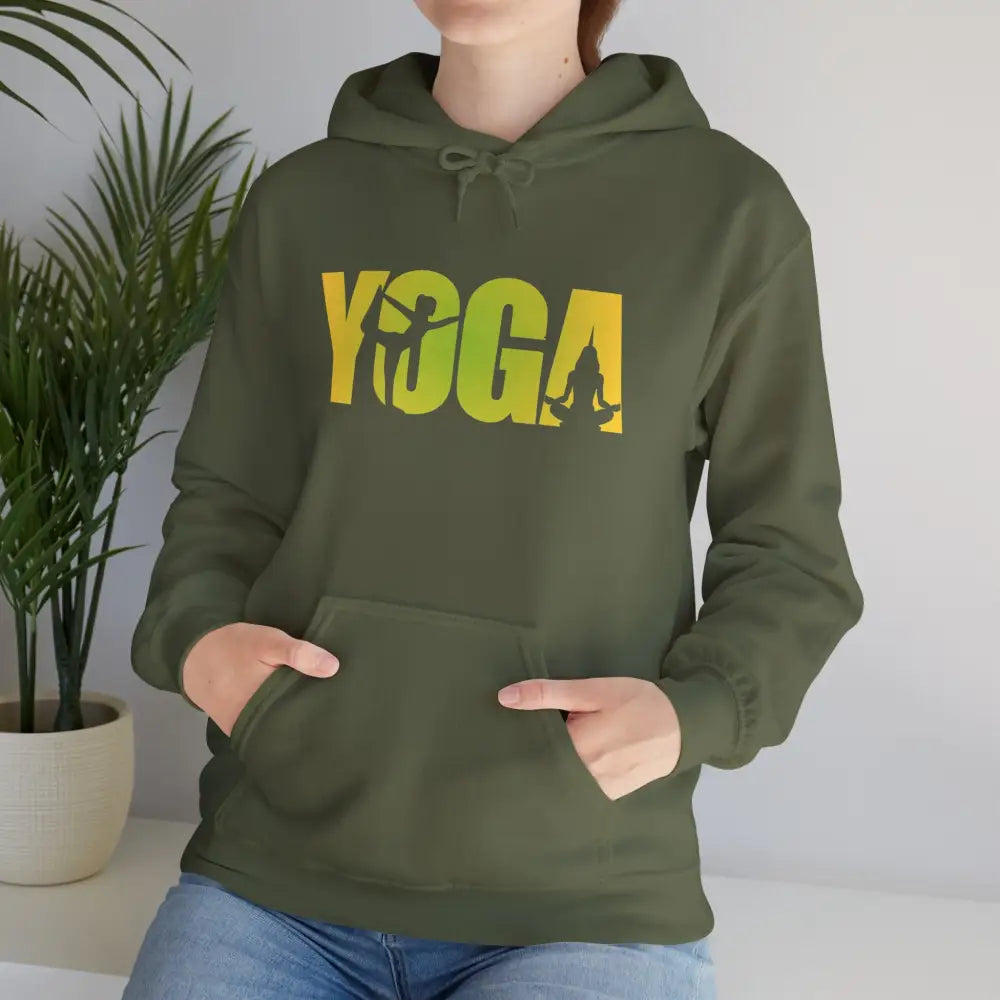 Yoga Silhouette Hoodie; Women’s Pilates & Meditation Sweatshirt - Hoodie
