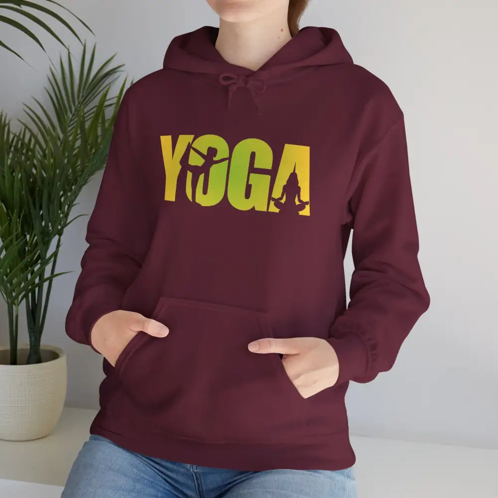 Yoga Silhouette Hoodie; Women’s Pilates & Meditation Sweatshirt - Hoodie