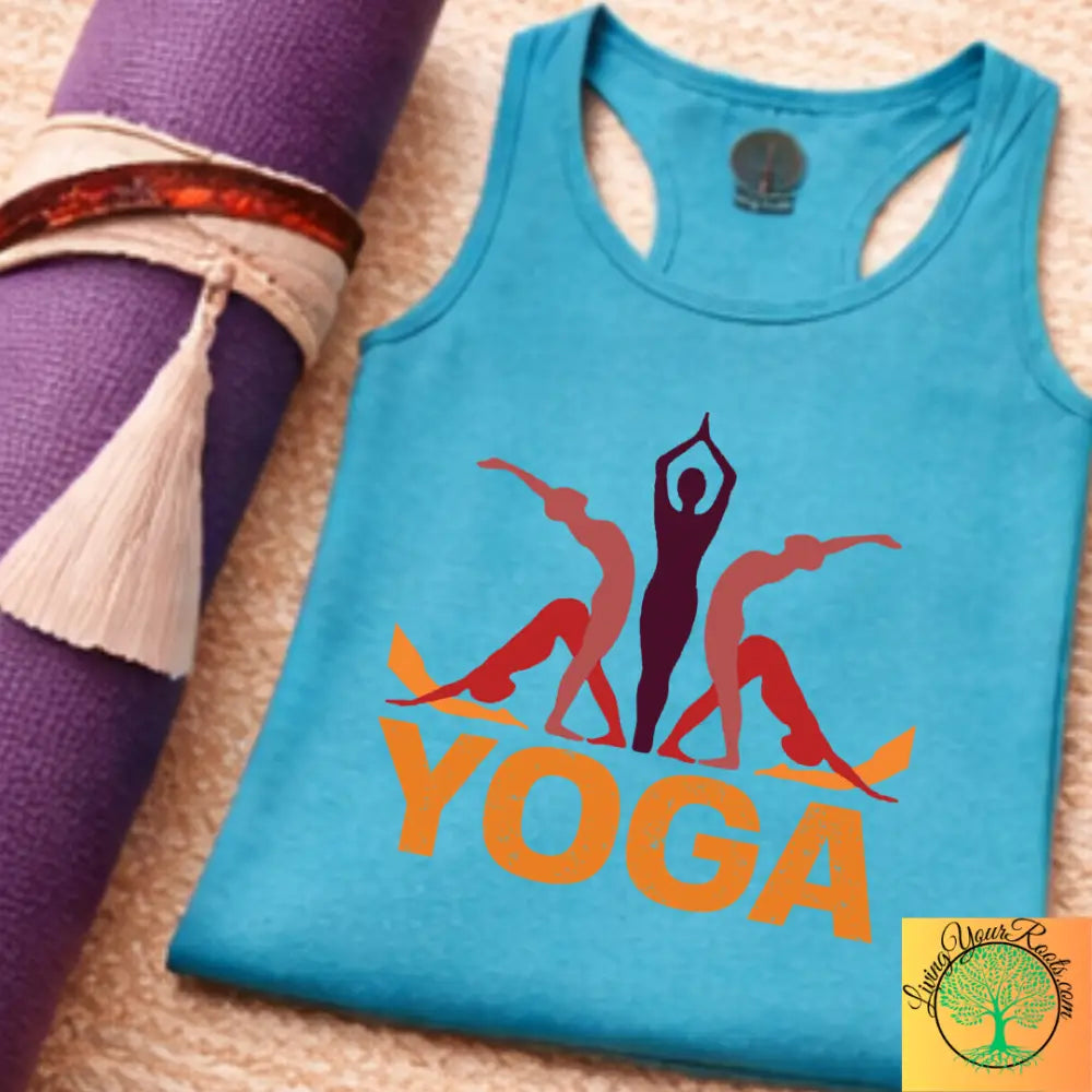 Yoga Silhouette Racerback Tank – Soft Breathable Activewear for Women - Tank Top