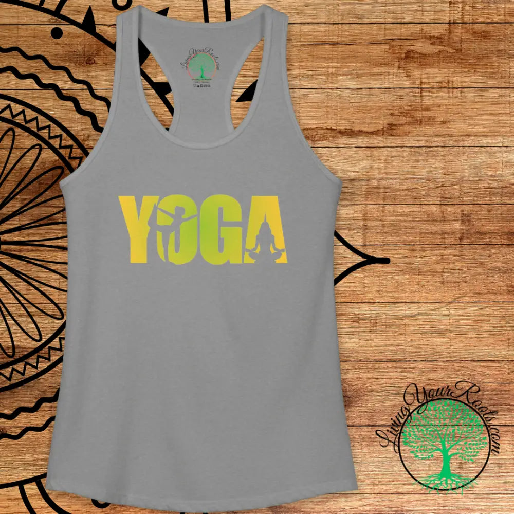 Yoga Silhouette Racerback Tank Top Women’s Yoga Tank - Tank Top