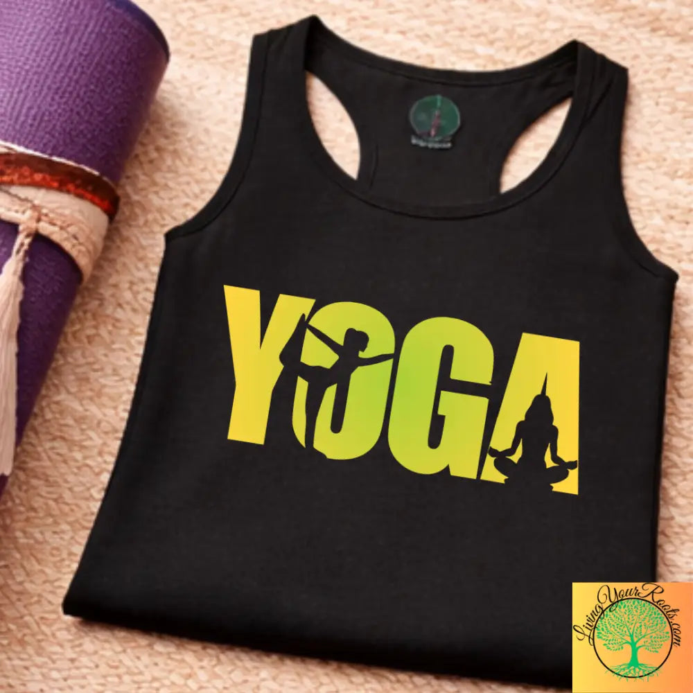 Yoga Silhouette Racerback Tank Top Women’s Yoga Tank - Tank Top