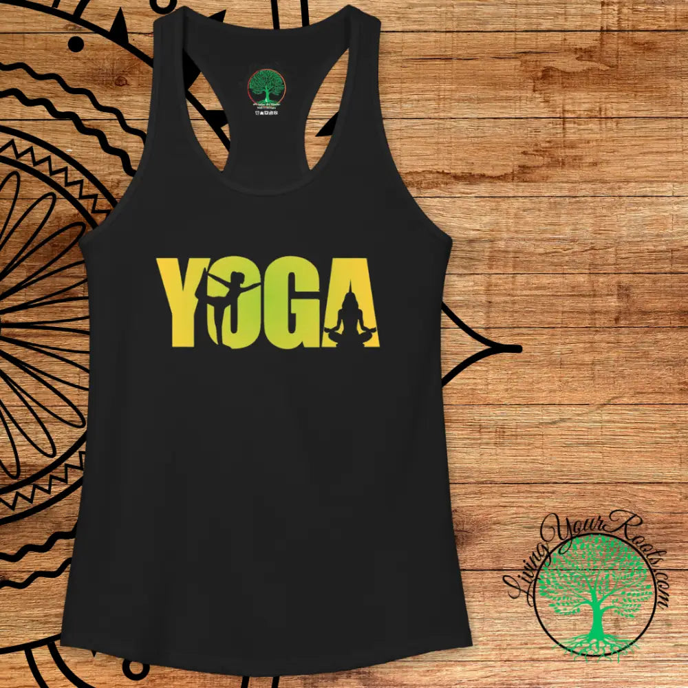 Yoga Silhouette Racerback Tank Top Women’s Yoga Tank - Tank Top