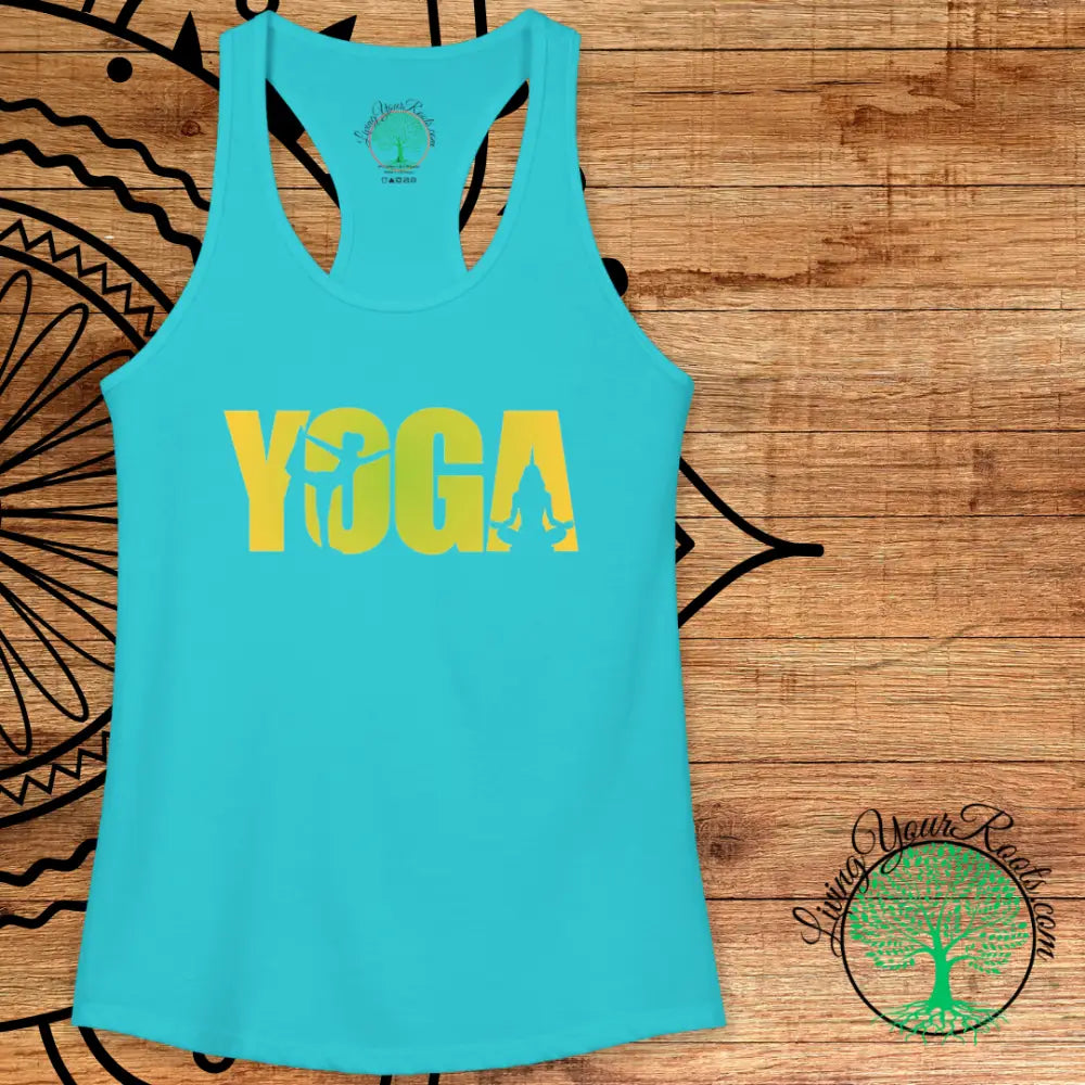 Yoga Silhouette Racerback Tank Top Women’s Yoga Tank - Tank Top
