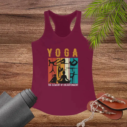 Yoga the Element of Enlightenment Women’s Ideal Racerback Tank - Tank Top