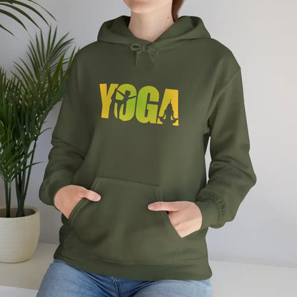 Yoga Unisex Heavy Blend™ Hooded Sweatshirt - Military Green / S - Hoodie