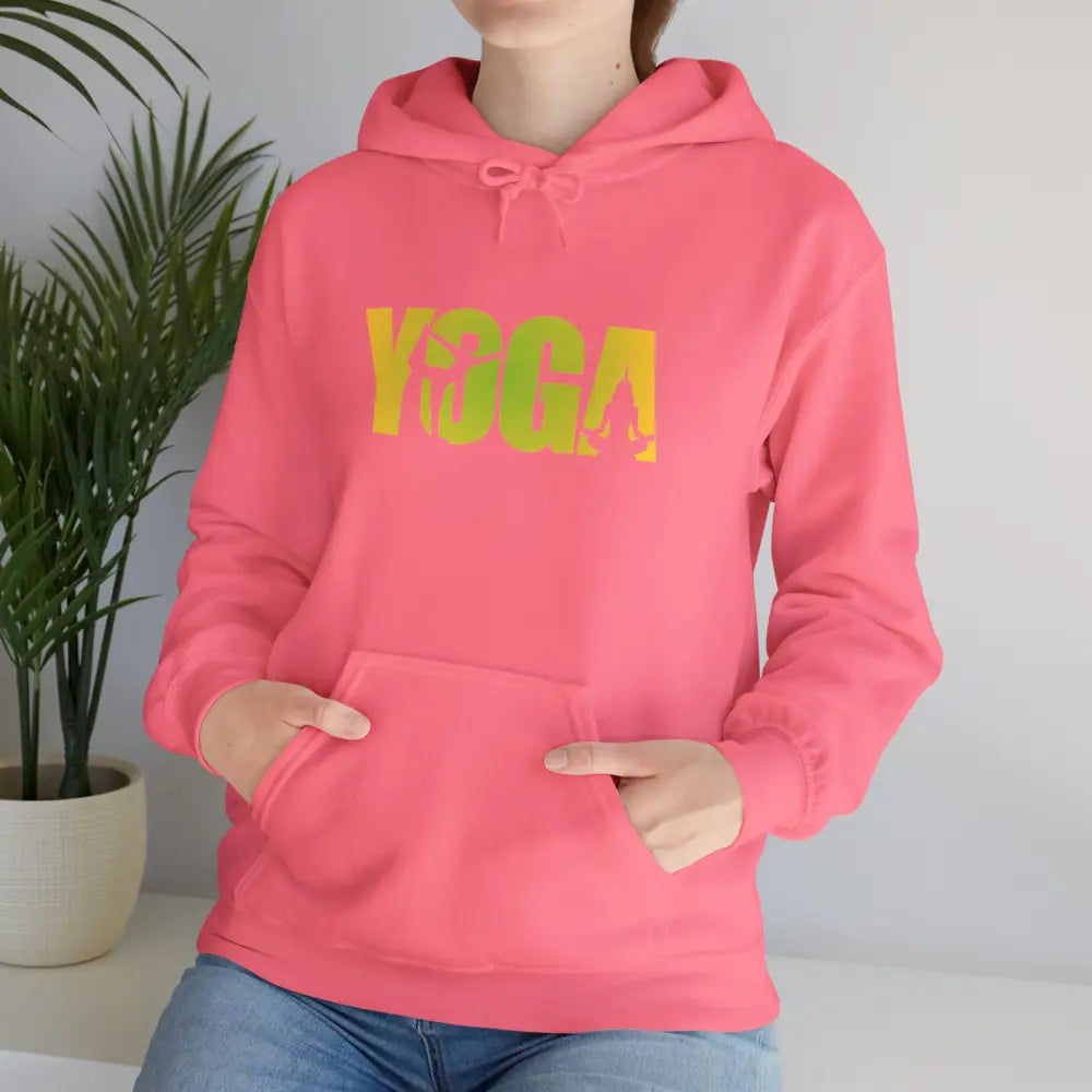 Yoga Unisex Heavy Blend™ Hooded Sweatshirt - Safety Pink / S - Hoodie