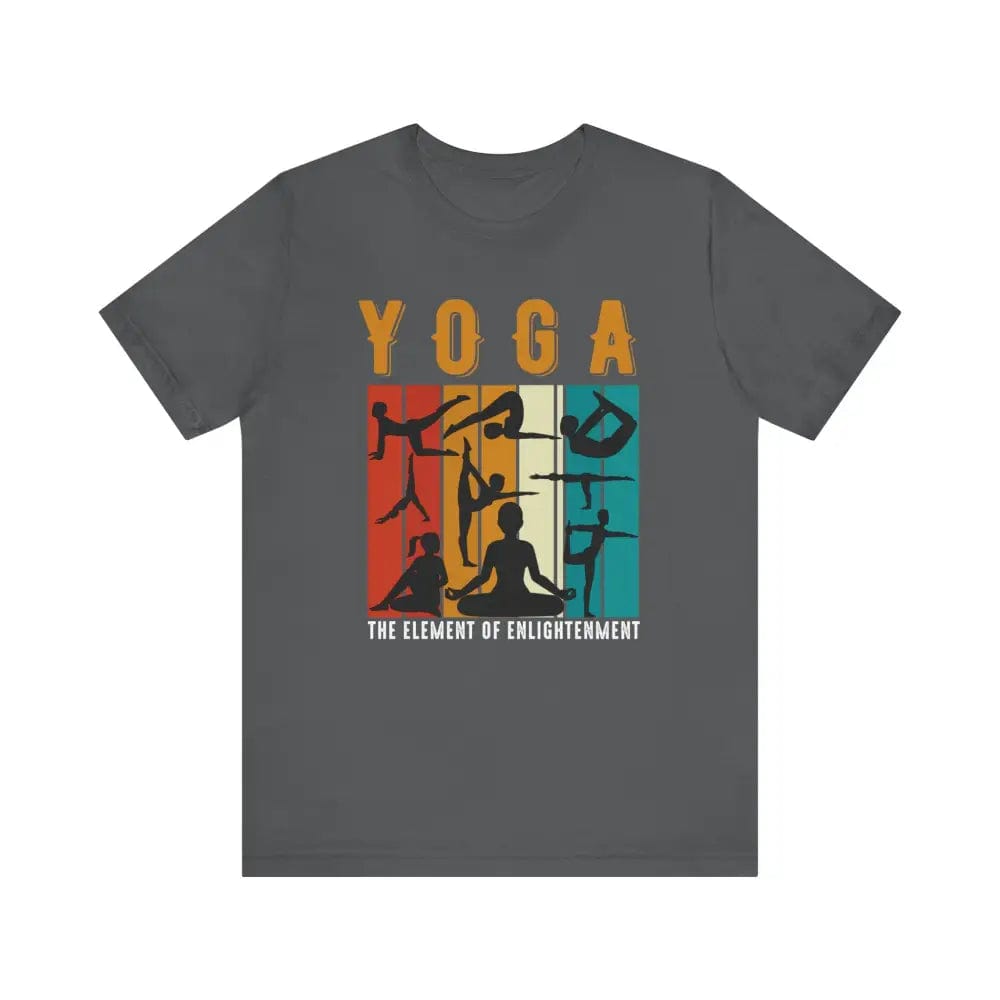 Yoga Unisex Jersey Short Sleeve Yoga Tee - Asphalt / S - T-Shirt