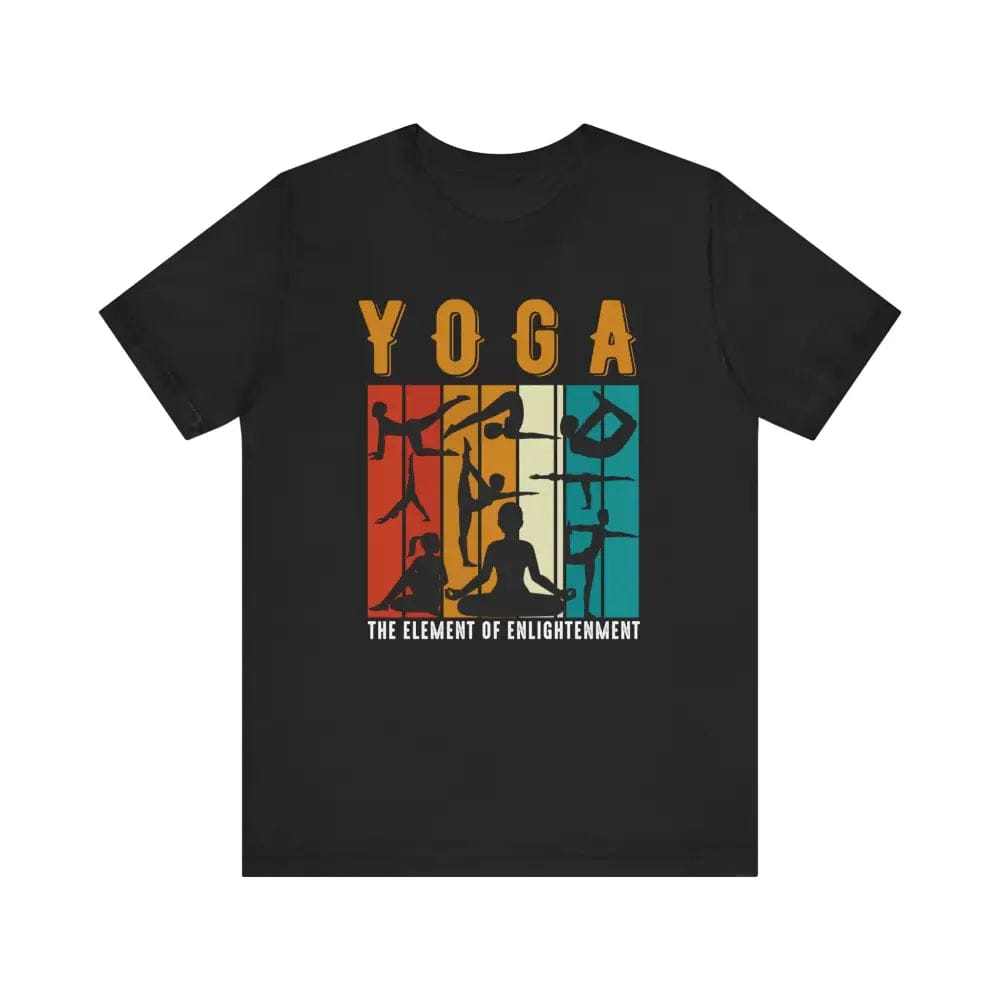 Yoga Unisex Jersey Short Sleeve Yoga Tee - Black / S - T-Shirt