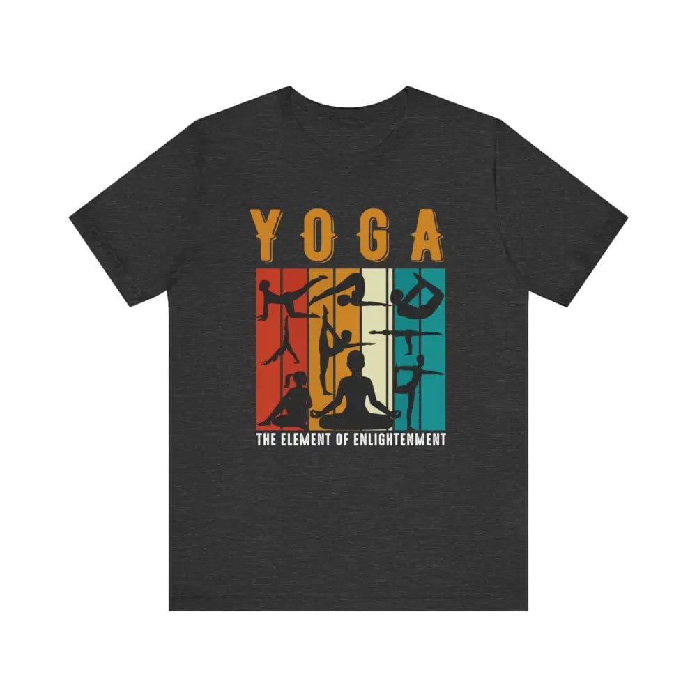 Yoga Unisex Jersey Short Sleeve Yoga Tee - Dark Grey Heather / S - T-Shirt