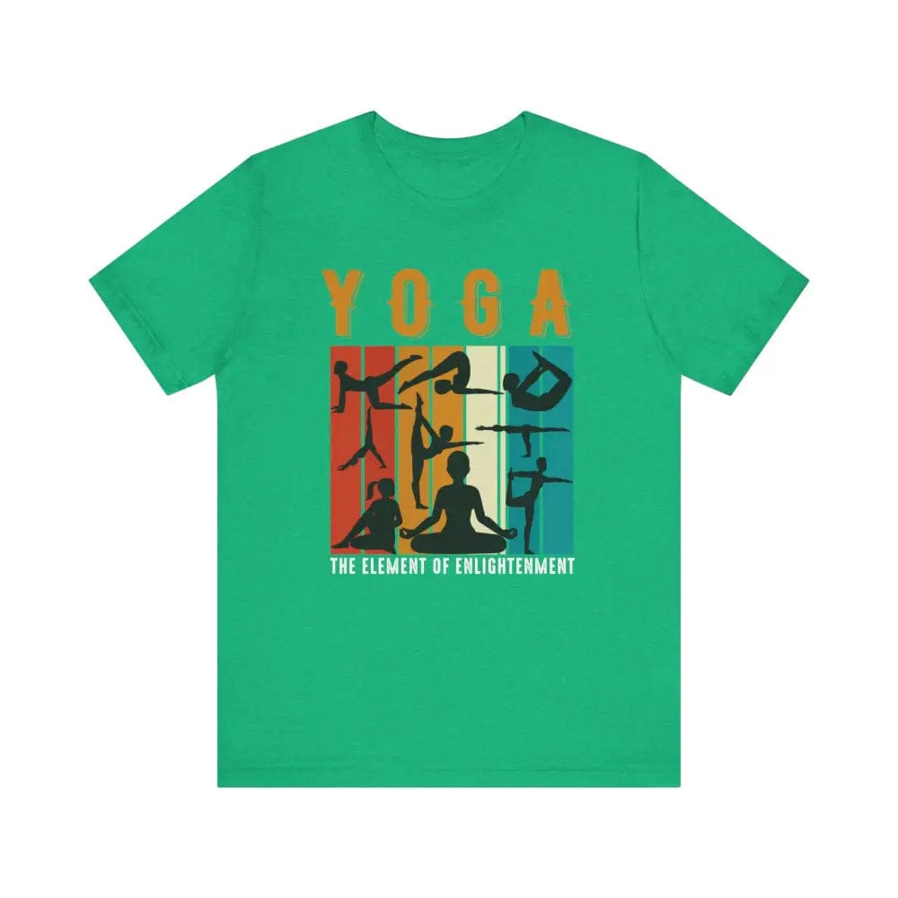 Yoga Unisex Jersey Short Sleeve Yoga Tee - Heather Kelly / S - T-Shirt