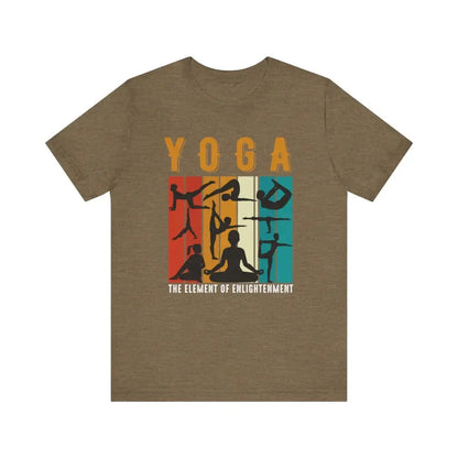 Yoga Unisex Jersey Short Sleeve Yoga Tee - Heather Olive / S - T-Shirt