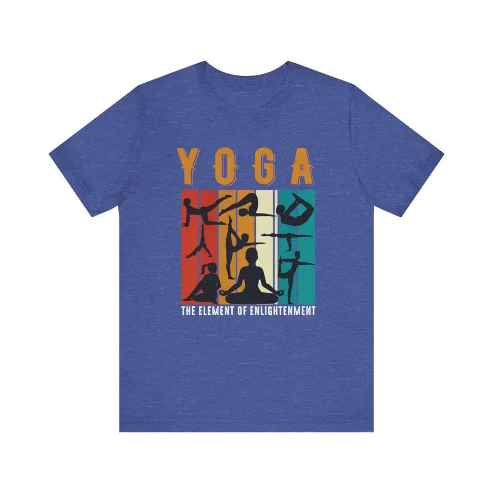 Yoga Unisex Jersey Short Sleeve Yoga Tee - Heather True Royal / S - T-Shirt