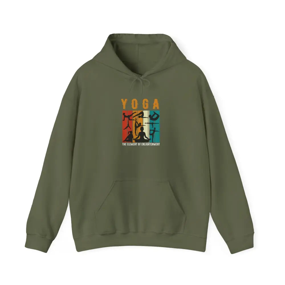 Yoga Vintage Sunset Hoodie, The Element of Enlightenment - Hoodie