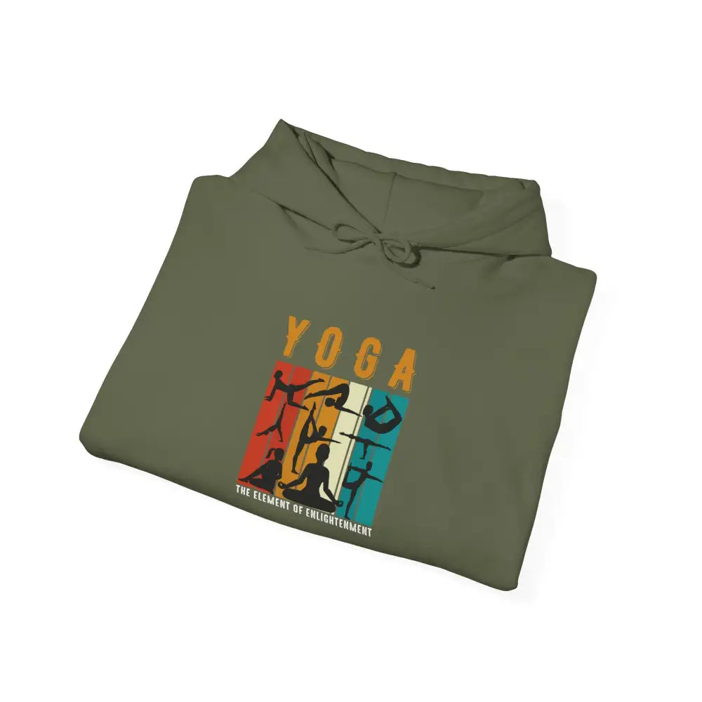Yoga Vintage Sunset Hoodie, The Element of Enlightenment - Hoodie