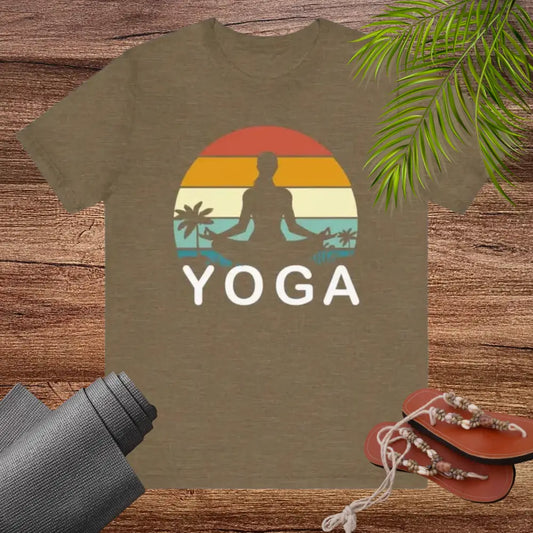 Yoga Vintage Tee Unisex Jersey Short Sleeve Yoga Tee - T-Shirt