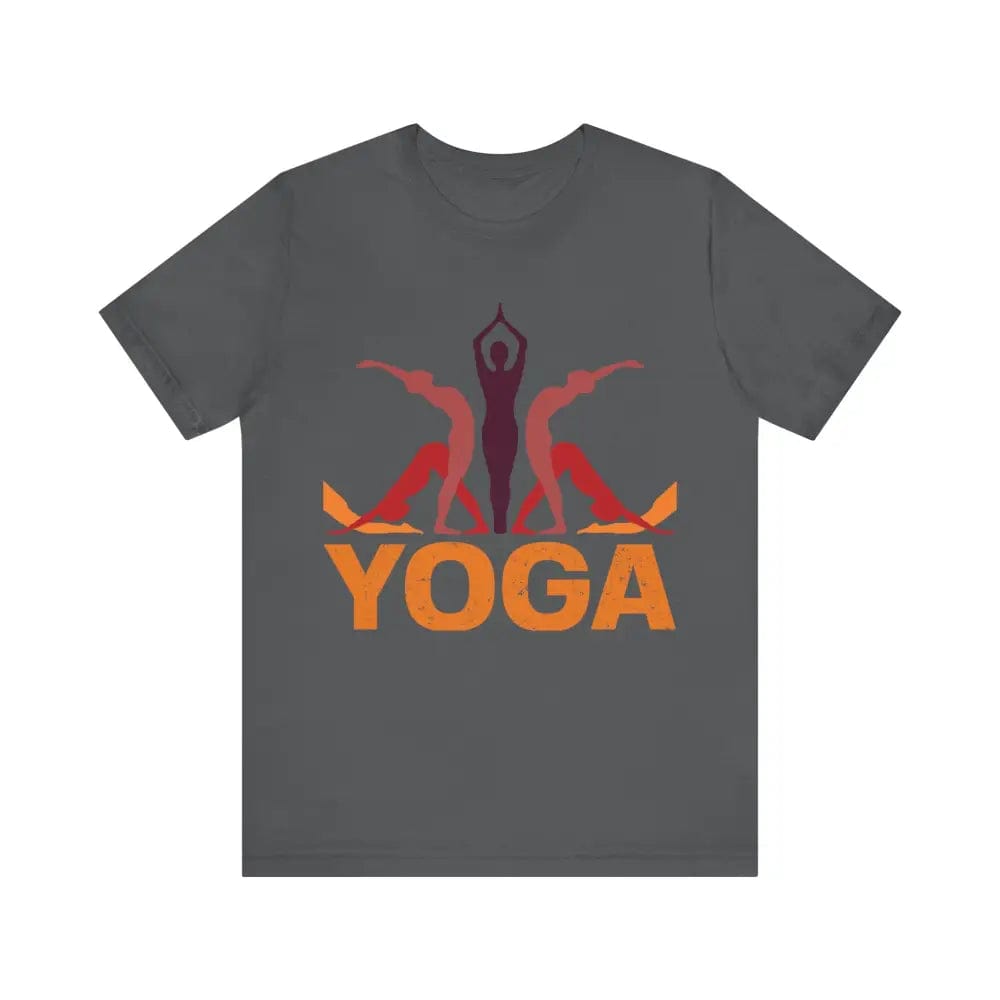 Yoga With Pose Unisex Jersey Short Sleeve Tee - Asphalt / S - T-Shirt