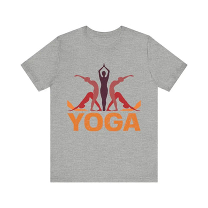 Yoga With Pose Unisex Jersey Short Sleeve Tee - Athletic Heather / S - T-Shirt