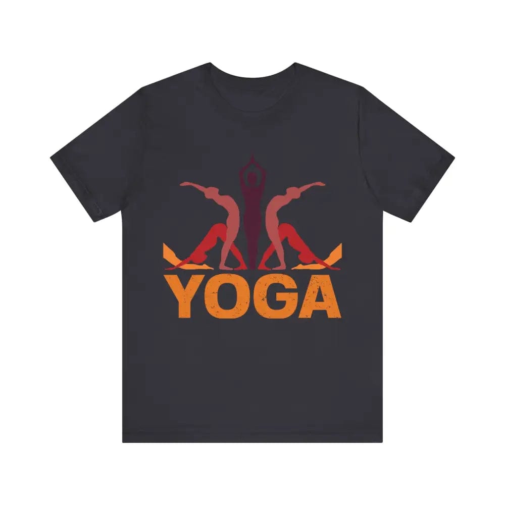 Yoga With Pose Unisex Jersey Short Sleeve Tee - Dark Grey / S - T-Shirt