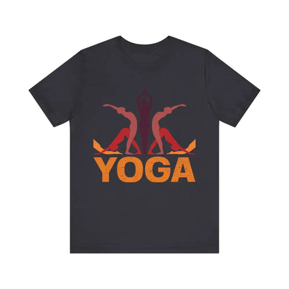 Yoga With Pose Unisex Jersey Short Sleeve Tee - Dark Grey / S - T-Shirt