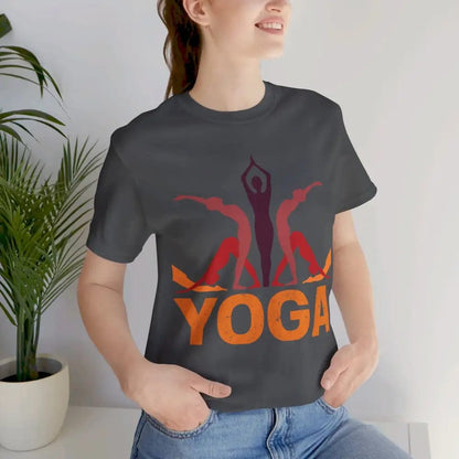 Yoga With Pose Unisex Jersey Short Sleeve Tee - T-Shirt