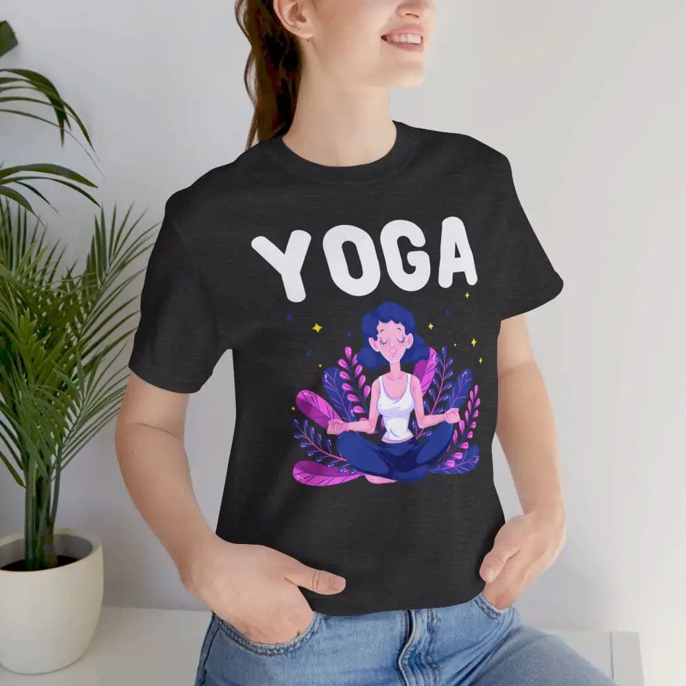 Yoga with zen lady unisex jersey short sleeve tee - T-Shirt