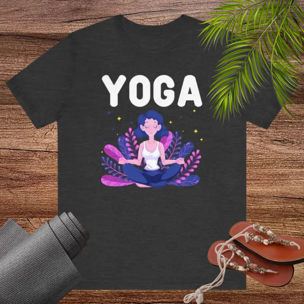 Yoga with zen lady unisex jersey short sleeve tee - T-Shirt