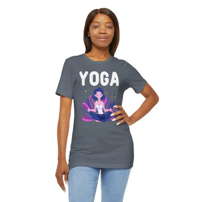 Yoga with zen lady unisex jersey short sleeve tee - T-Shirt