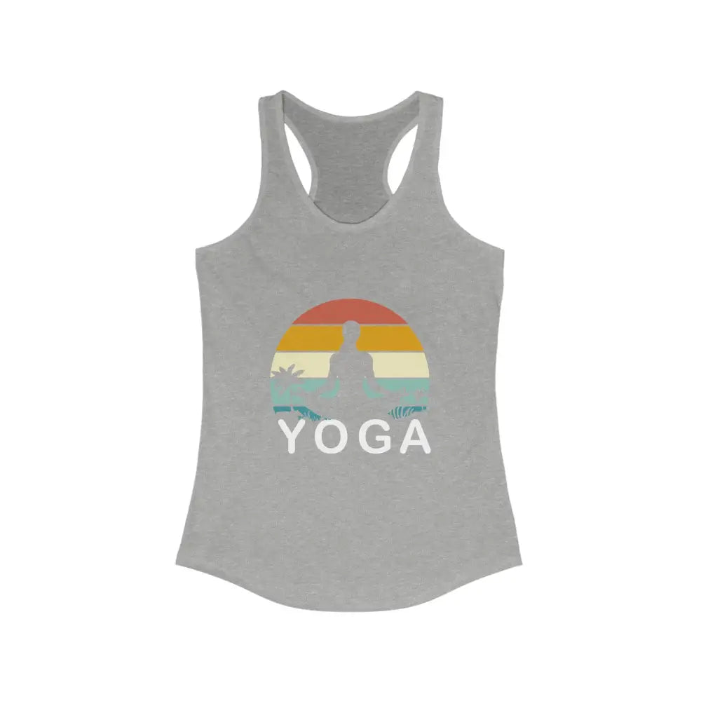 Yoga Women’s Ideal Racerback Tank - Heather Grey / XS - Tank Top