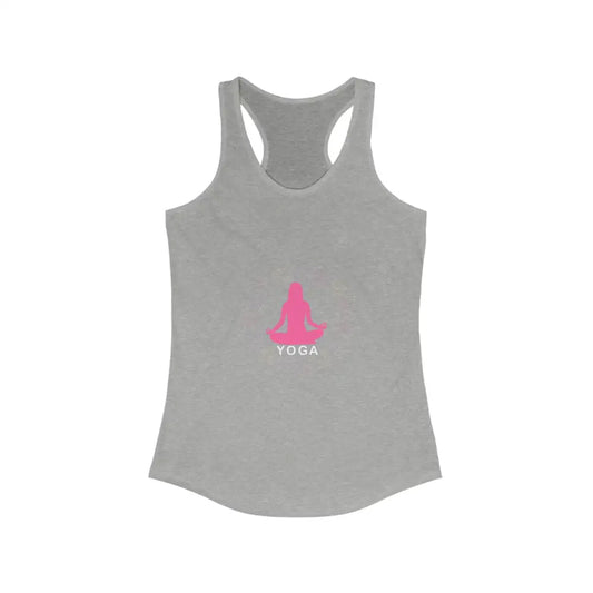 Yoga...Women’s Ideal Racerback Tank - Heather Grey / XS - Tank Top