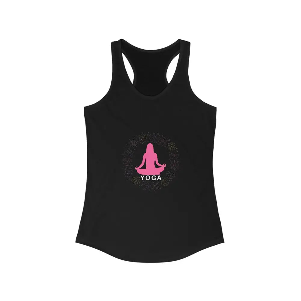 Yoga...Women’s Ideal Racerback Tank - Solid Black / XS - Tank Top