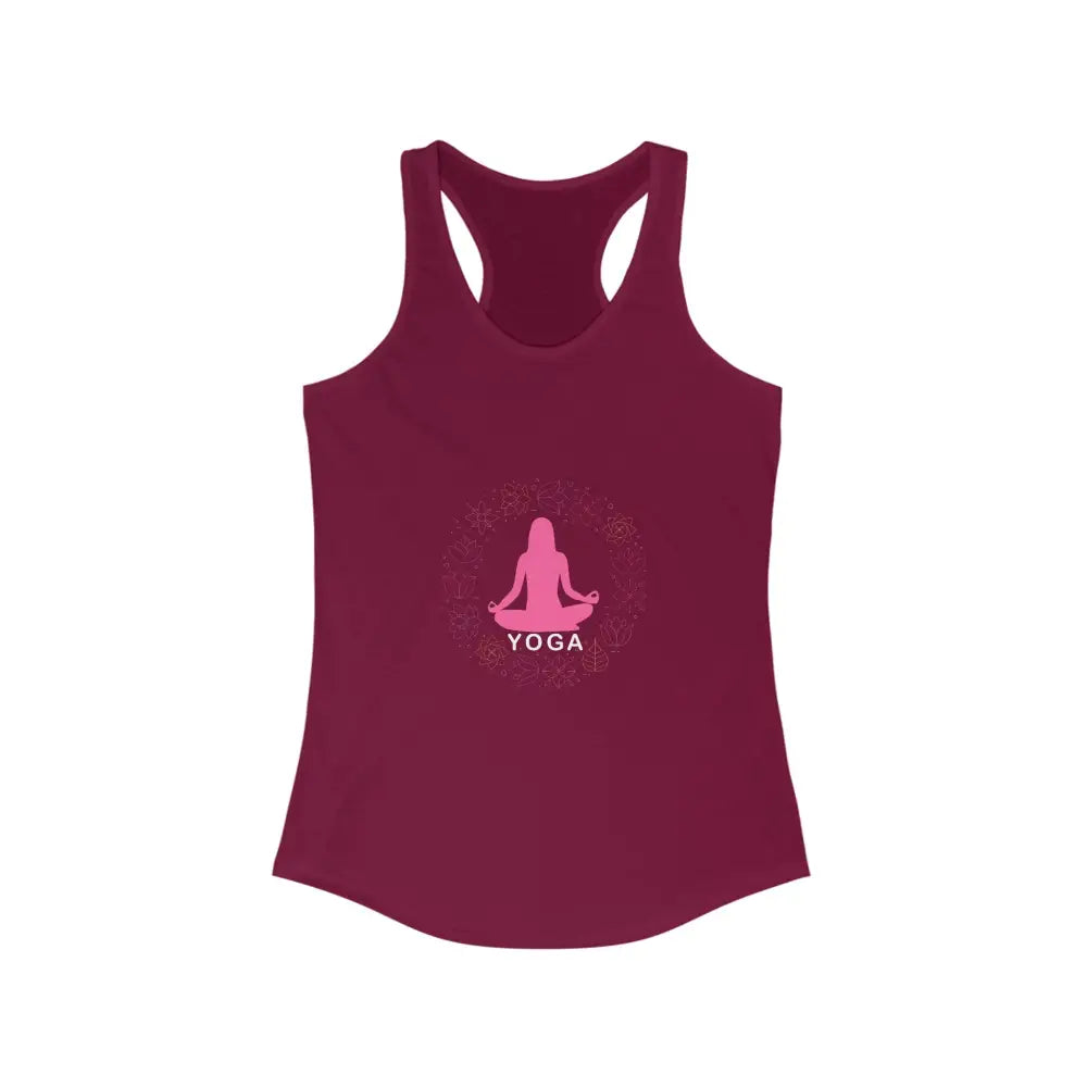 Yoga...Women’s Ideal Racerback Tank - Solid Cardinal Red / XS - Tank Top