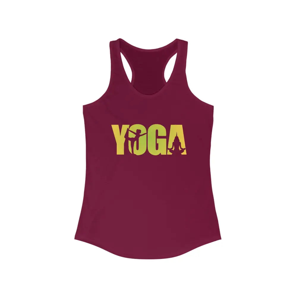 Yoga Women’s Ideal Racerback Tank - Solid Cardinal Red / XS - Tank Top