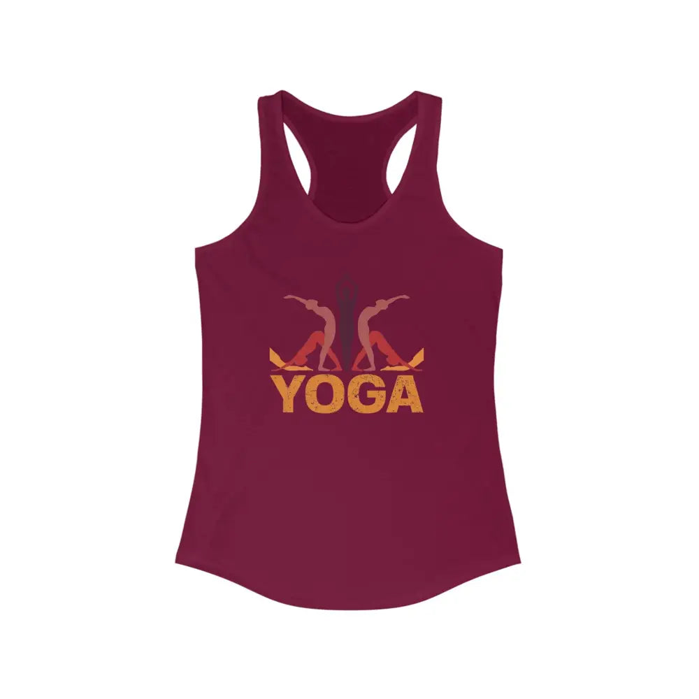 Yoga Women’s Ideal Racerback Tank - Solid Cardinal Red / XS - Tank Top