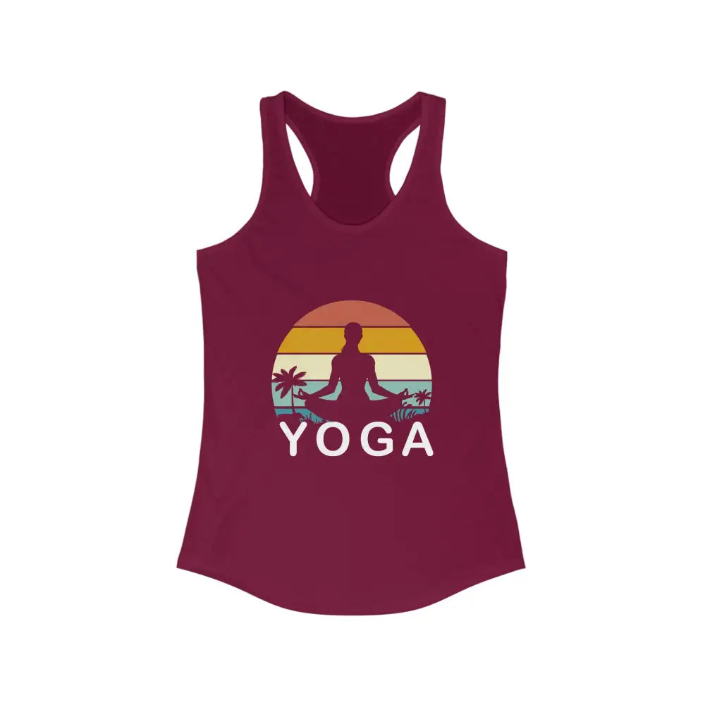 Yoga Women’s Ideal Racerback Tank - Solid Cardinal Red / XS - Tank Top