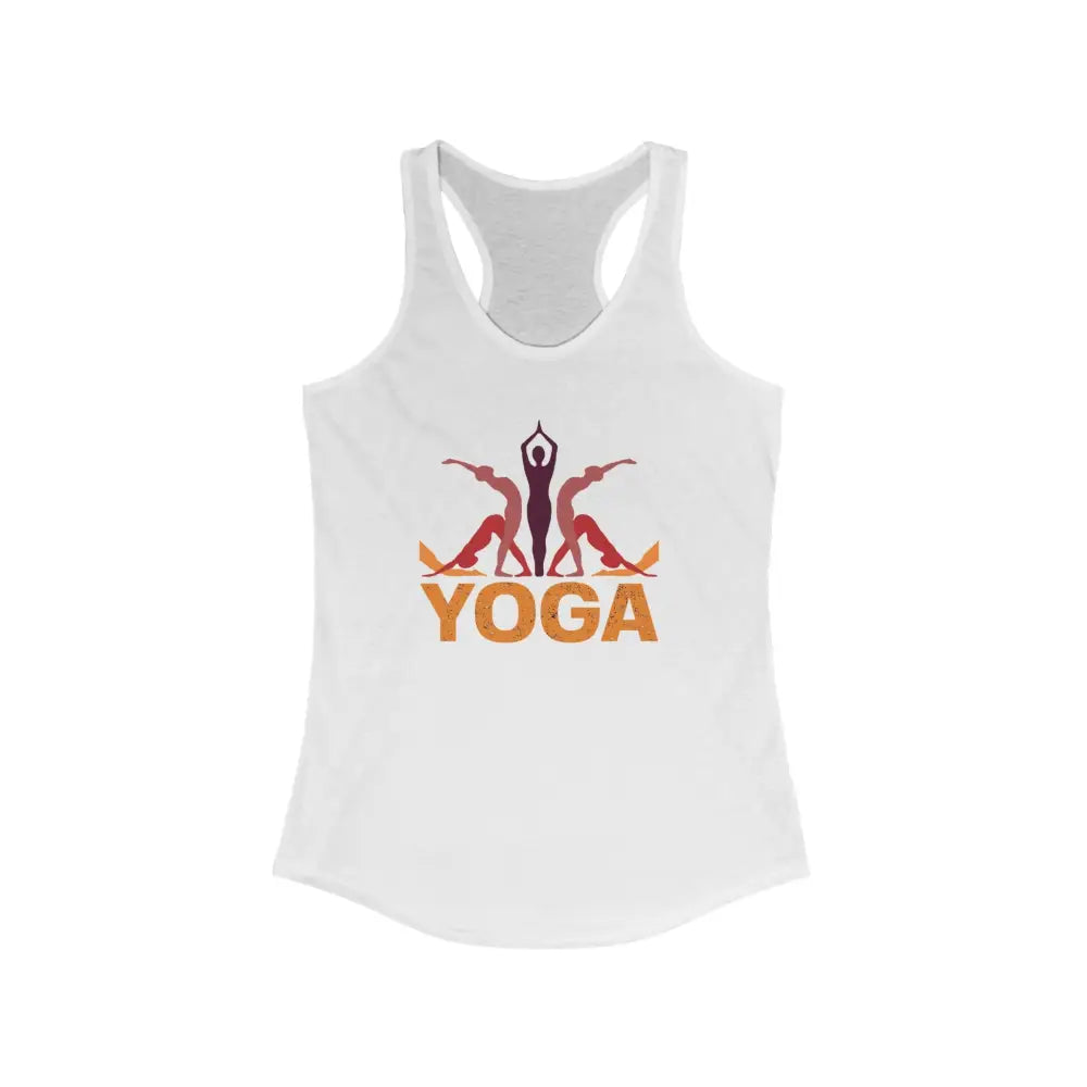 Yoga Women’s Ideal Racerback Tank - Solid White / XS - Tank Top