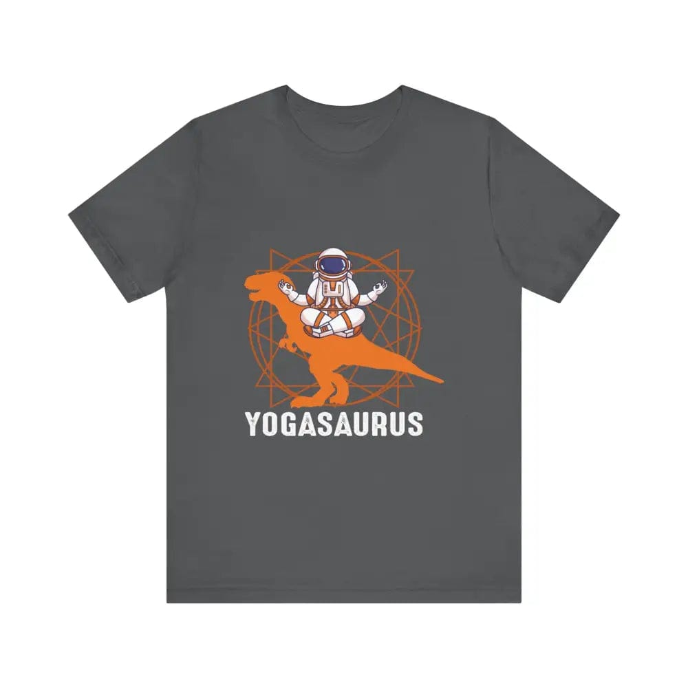 Yogasaurus Unisex Jersey Short Sleeve Yoga Tee - Asphalt / S - T-Shirt