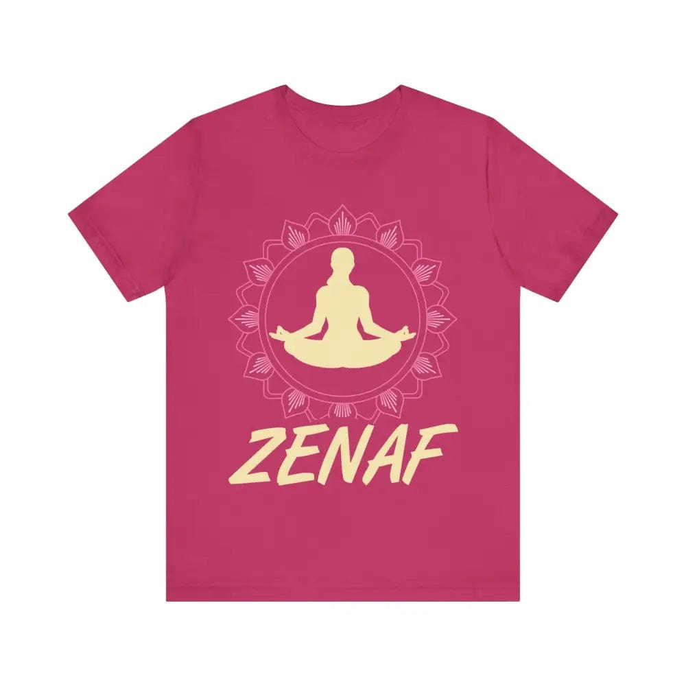 Zen AF Unisex Jersey Short Sleeve Yoga Tee - Berry / S - T-Shirt