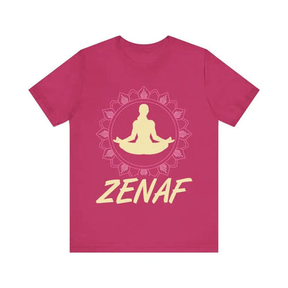 Zen AF Unisex Jersey Short Sleeve Yoga Tee - Berry / S - T-Shirt