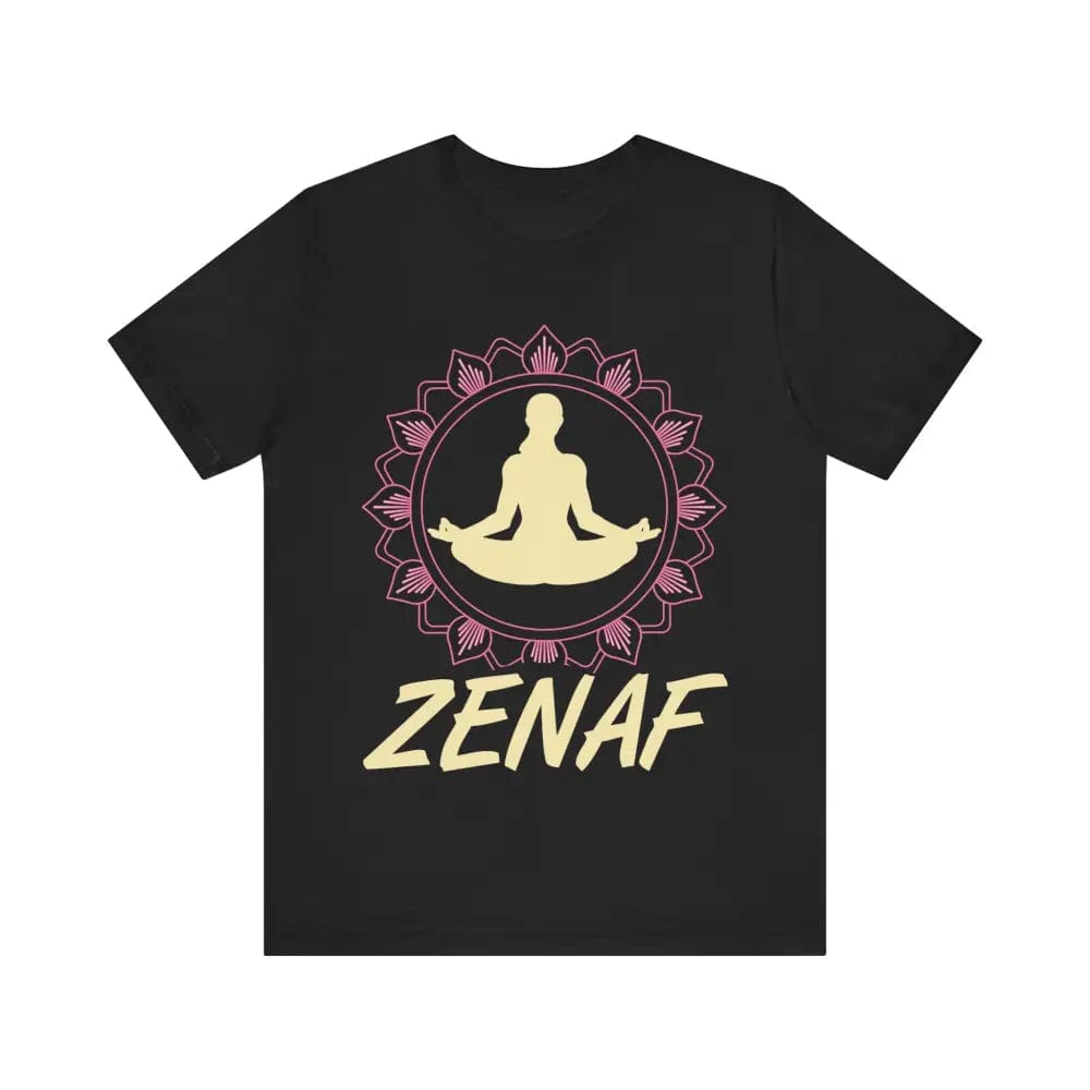 Zen AF Unisex Jersey Short Sleeve Yoga Tee - Black / S - T-Shirt