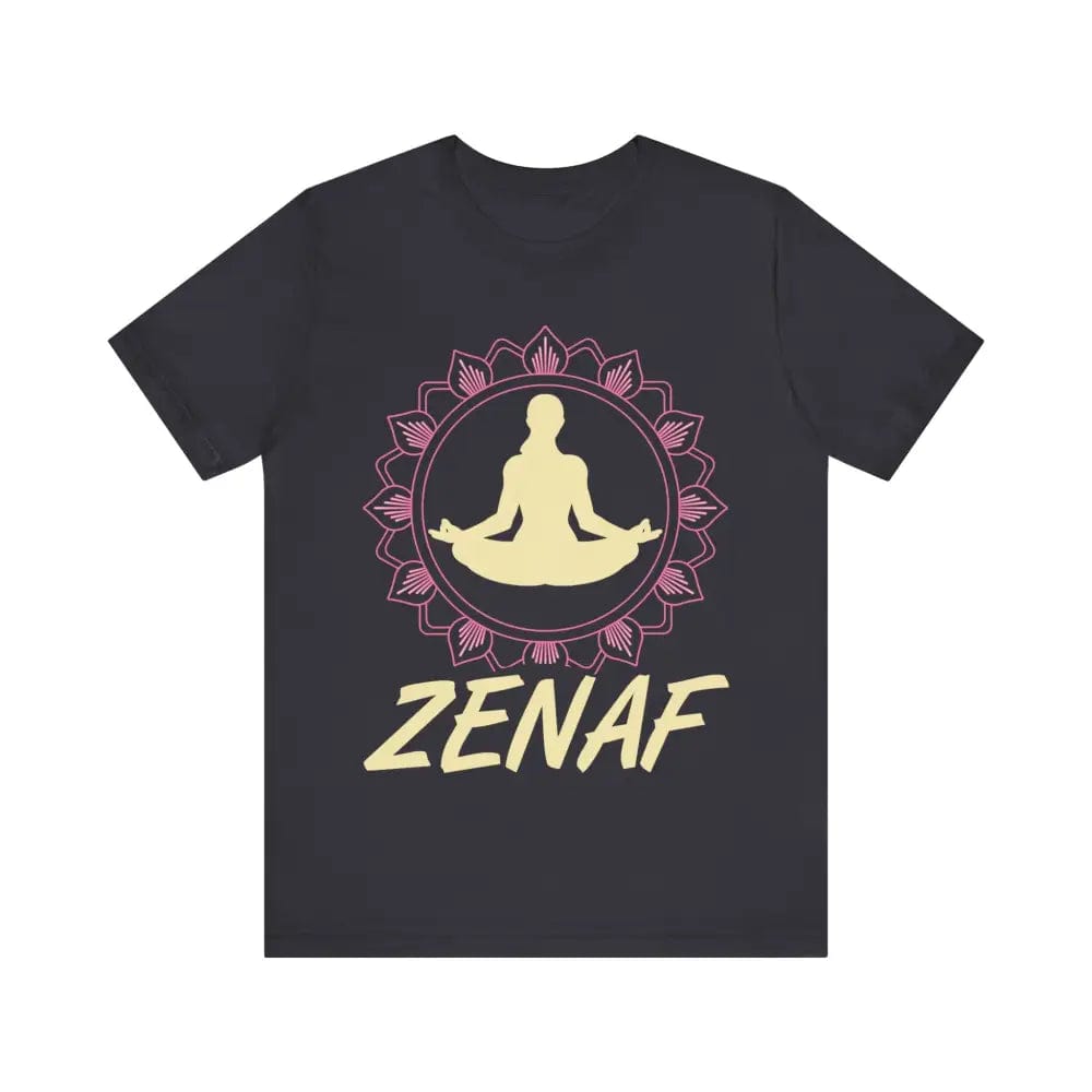 Zen AF Unisex Jersey Short Sleeve Yoga Tee - Dark Grey / S - T-Shirt