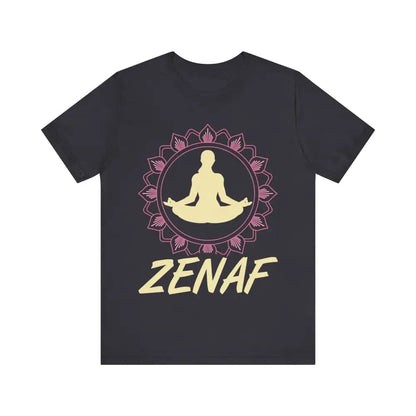 Zen AF Unisex Jersey Short Sleeve Yoga Tee - Dark Grey / S - T-Shirt