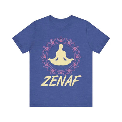 Zen AF Unisex Jersey Short Sleeve Yoga Tee - Heather True Royal / S - T-Shirt