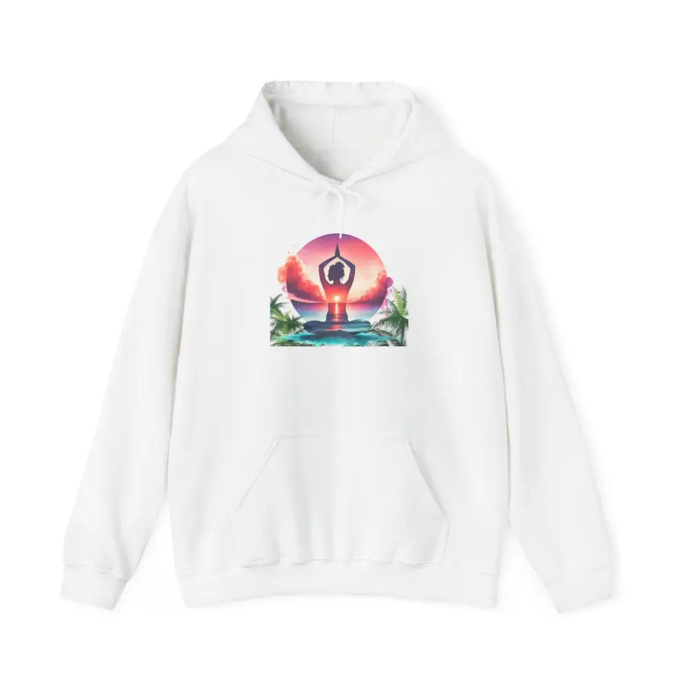 Zen at the Beach Yoga Hoodie Sweatshirt - Hoodie